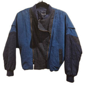 NWOT Madewell Bomber Jean Denim Jacket Sz Medium